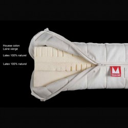 Matelas naturel HEVEA NATURA SOUPLE en latex 100 % naturel