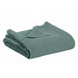 Plaid MAIA de Vivaraise coton gaufré façon nid d'abeille