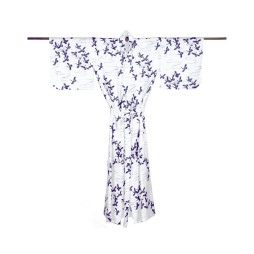 Yukata TSURU blanc