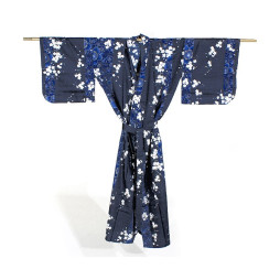 Yukata femme SAKURA bleu