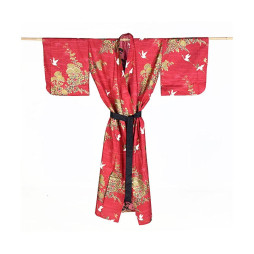 Yukata femme TOBUTORI rouge