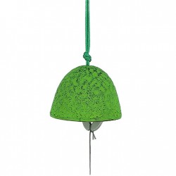 clochette a vent japonaise furin boule verte fonte