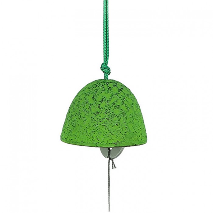clochette a vent japonaise furin boule verte fonte