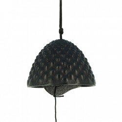 clochette a vent japonaise furin arare fonte noire