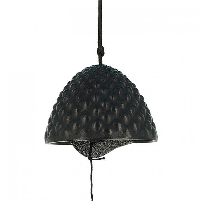 clochette a vent japonaise furin arare fonte noire
