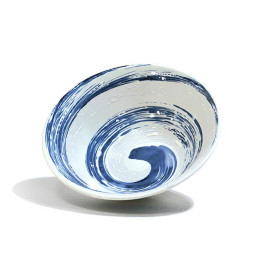 Bol japonais SPIRALE BLEUE