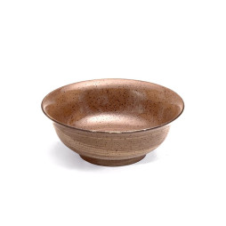 Grand bol japonais à ramen MINORU émaillé brun-beige