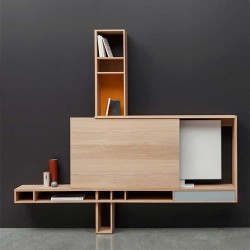 ORTHO MEUBLE TV en chêne massif made in France par DRUGEOT