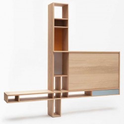 ORTHO MEUBLE TV en chêne massif made in France par DRUGEOT