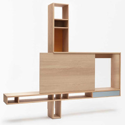 ORTHO MEUBLE TV en chêne massif made in France par DRUGEOT