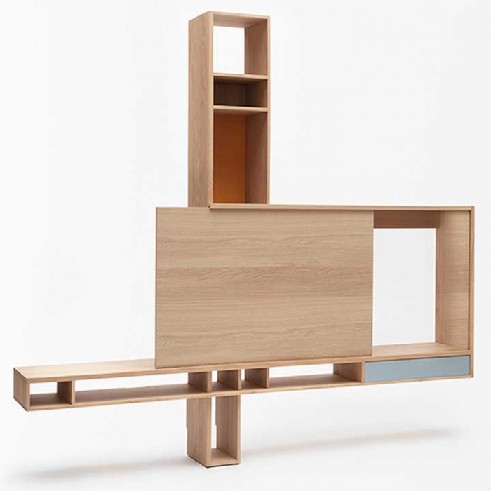 ORTHO MEUBLE TV en chêne massif made in France par DRUGEOT