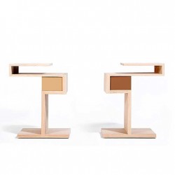 Table de chevet, bout de canapé design GLYCINE - Drugeot