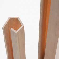 ELAGONE lampadaire en chêne massif de DRUGEOT Manufacture