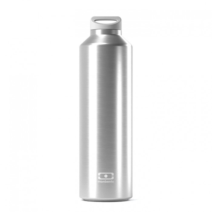 Bouteille MB isotherme en inox - finition inox argent