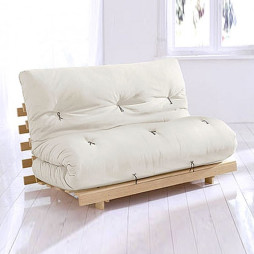 Canapé-lit futon simple en bois ASICA pour MAKOURA