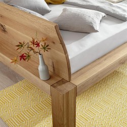 Lit KARA de Dormiente, en bois massif huilé, fabriqué en Allemagne