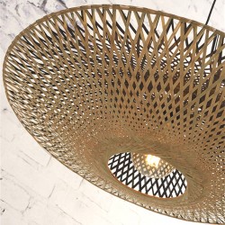 Suspension Good&Mojo Kalimantan – Bambou tressé & lumière poétique