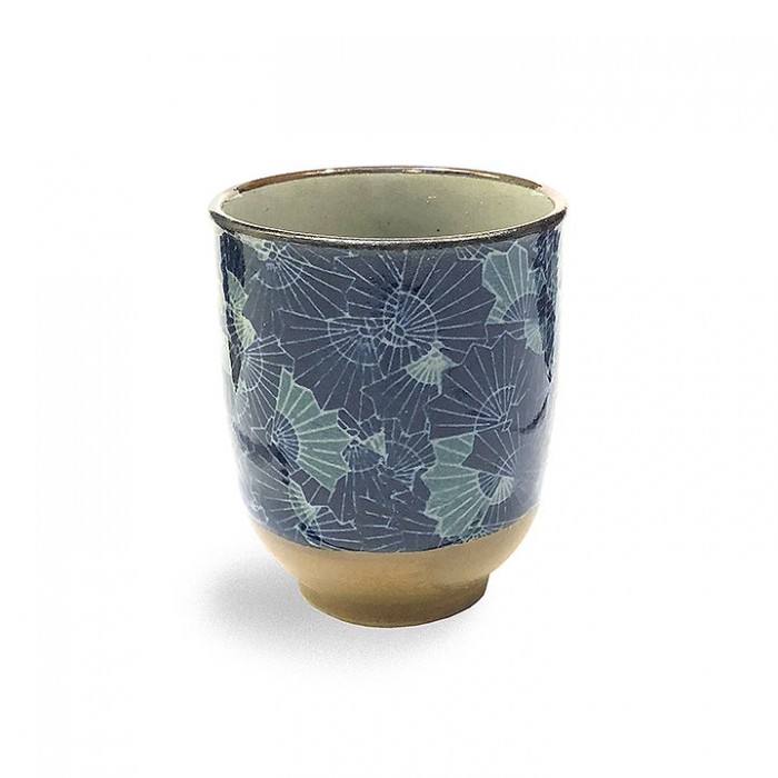 Tasse thé TAJIMI Yunomi bleu-brun japonais