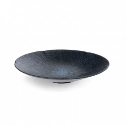 Assiette COSMOS, sont émaillées dans les tonalités du ciel la nuit.