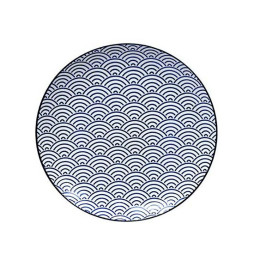 Plat COSMOS émaillé dans les tonalités du ciel la nuit.