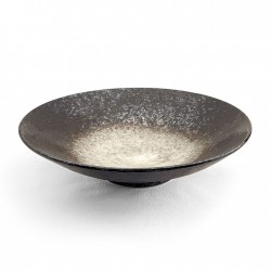 Saladier ou plat japonais TOKUSA en porcelaine opaque émaillé cobalt