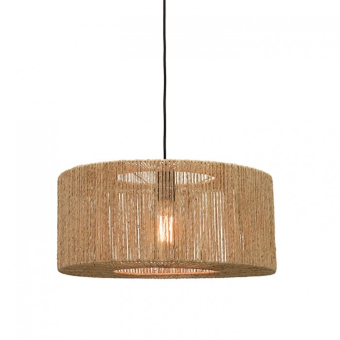 Lampe suspension IGUAZU en fibre de jute Ø 50 ou 60 cm éditée par MOJO