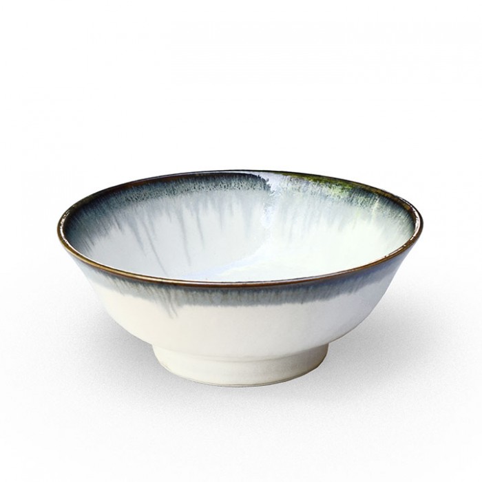 Bol ramen japonais EDO bord bleu