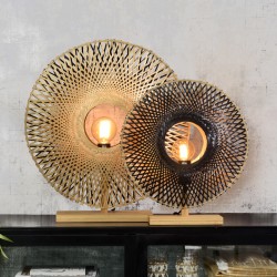 Lampe à poser Good&Mojo Kalimantan – Bambou tressé & design réversible