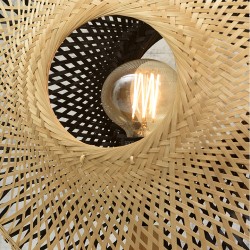 Lampe à poser Good&Mojo Kalimantan – Bambou tressé & design réversible