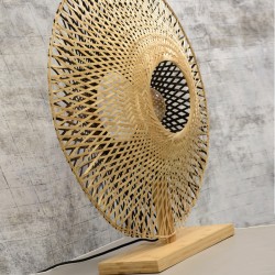 Lampe à poser Good&Mojo Kalimantan – Bambou tressé & design réversible