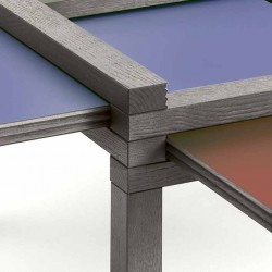 Table PAR 4 COLOR chêne anthracite par Sculptures Jeux