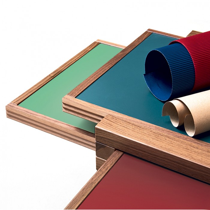 Table HEXA iroko MADRID