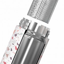 Bouteille MB isotherme en inox - finition inox argent