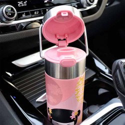 Bouteille MB isotherme en inox - finition inox argent