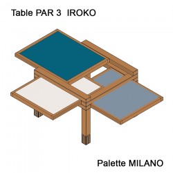 PAR TROIS iroko - hêtre