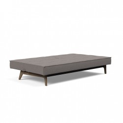 SPLITBACK EIK, canapé modulable avec pieds en chêne massif fumé