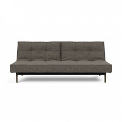 SPLITBACK, canapé modulable avec pieds et accoudoirs en chêne massif.