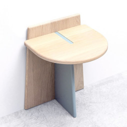 Table de nuit LIV de Dormiente en bois massif