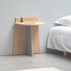 Table de nuit LIV de Dormiente en bois massif