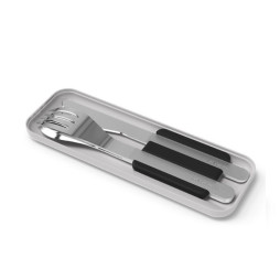 Couvert SLIM BOX de MONBENTO en inox avec boite de rangement