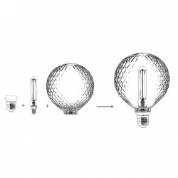 Ampoule déco à filament LED PM