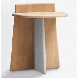 Table de nuit LIV de Dormiente en bois massif