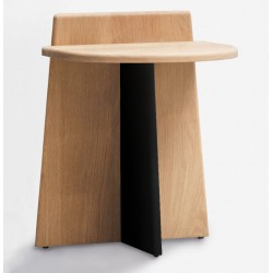 Table de nuit LIV de Dormiente en bois massif