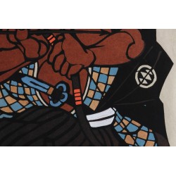 "Samurai Drawing a Bow"