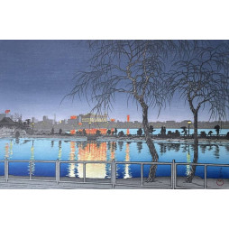 "Night at Shinobazu Pond - Shinobazunoike"