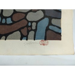 Kamioka no Machiya | Gravure sur bois de Katsuyuki Nishijima