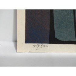 Maison de marchand de Nishijin | Gravure de Katsuyuki Nishijima