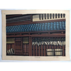 Ōharano no Minka – Estampe japonaise originale | Katsuyuki Nishijima