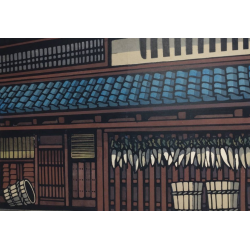 Ōharano no Minka – Estampe japonaise originale | Katsuyuki Nishijima