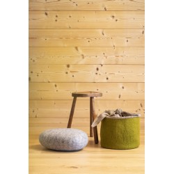 Shakati, le coussin galette en feutre de laine sans couture